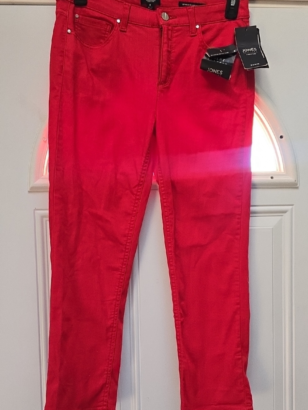 Jones New York Red Slim Fit Jeans